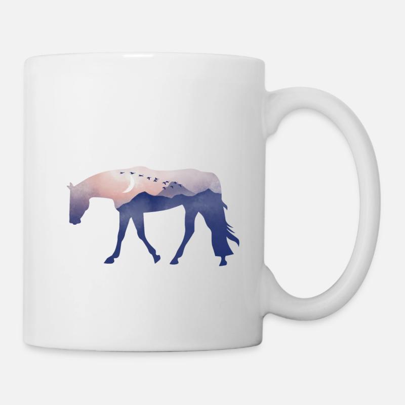 Western pleasure evening mood - Mug - white