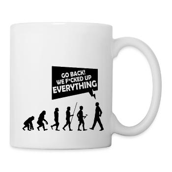 Evolution - Tasse - Weiß - Rechts