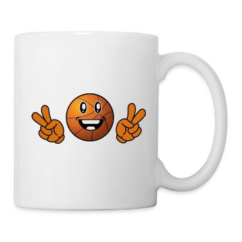 V Basketball T-Shirt - Tasse - Weiß - Rechts