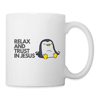 Détendez-vous et faites confiance à Jésus-Christ - Christianisme - Mug blanc - blanc - Droite