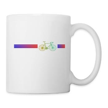 Conception de vélos - Mug blanc - blanc - Droite