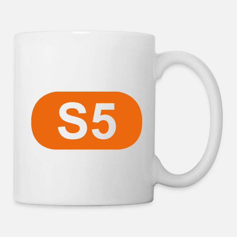 S-Bahn Berlin S5 - Tasse - Weiß