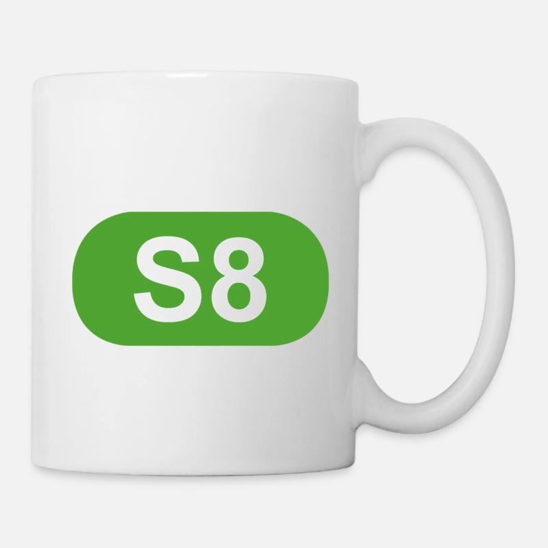 S-Bahn Berlin S8 - Tasse - Weiß