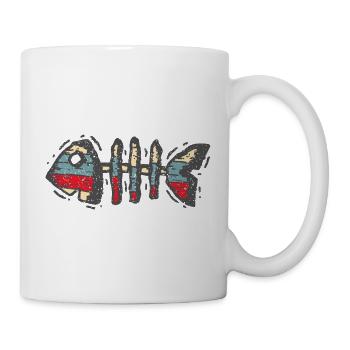 Fish vintge fisch - Tasse - Weiß - Rechts