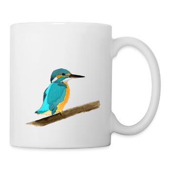 Europäischer Eisvogel - Tasse - Weiß - Rechts