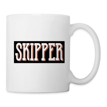 skipper segeln boot yacht - Tasse - Weiß - Rechts
