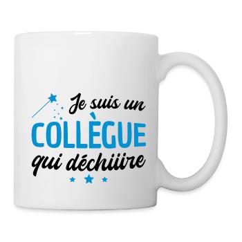 je suis un collègue qui déchire - Mug blanc - blanc - Droite