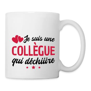 je suis une collègue qui déchire / humour femme - Mug blanc - blanc - Droite
