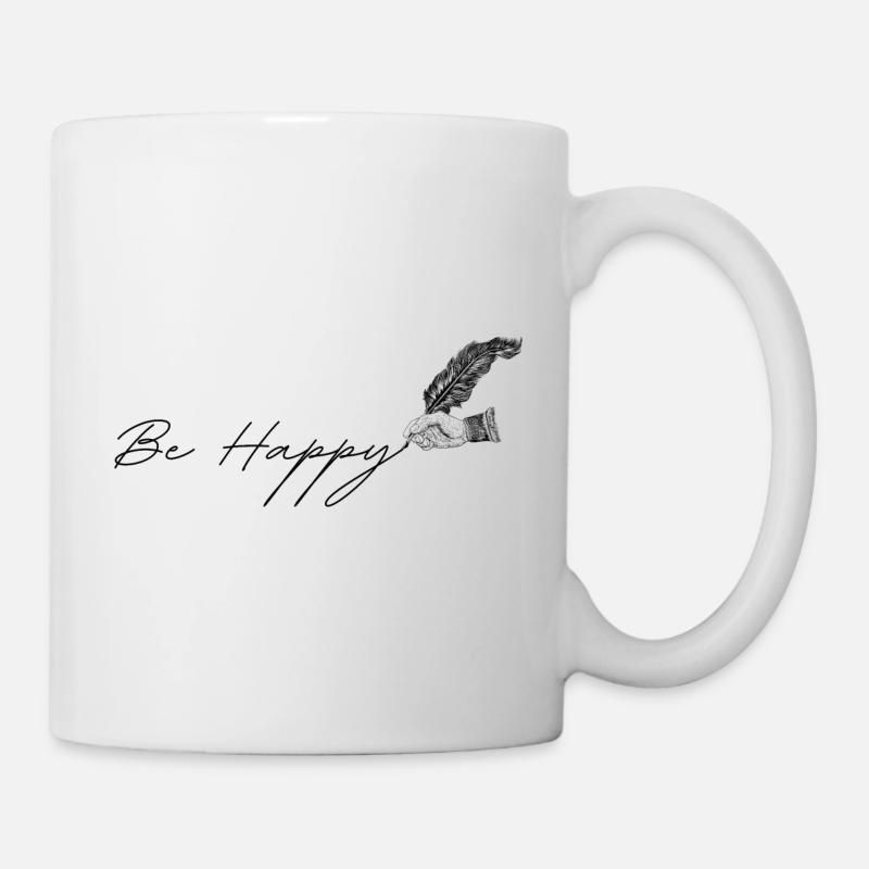 Be Happy - Mug blanc - blanc