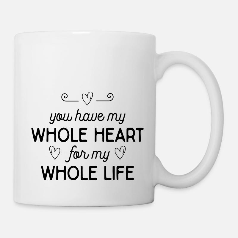 Déclaration d'amour romantique - Mug blanc - blanc