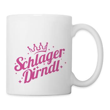 Schlagermusik Schlager Schlagerparty Dirndl Party - Mug - white - Right