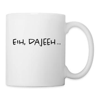 Trierer Platt Moselfränkisch Dialekt Trier Spruch - Tasse - Weiß - Rechts