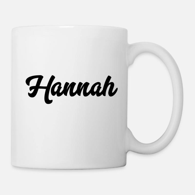 Hannah Custom Text Birthday Name - Mug - white