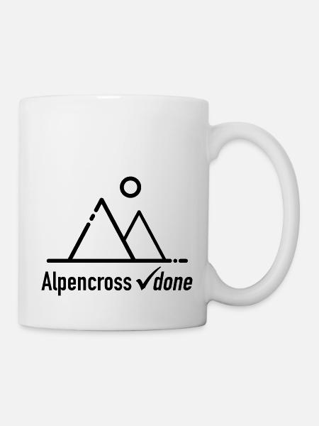 Alpencross - für Alpenüberquerer - Tasse - Weiß