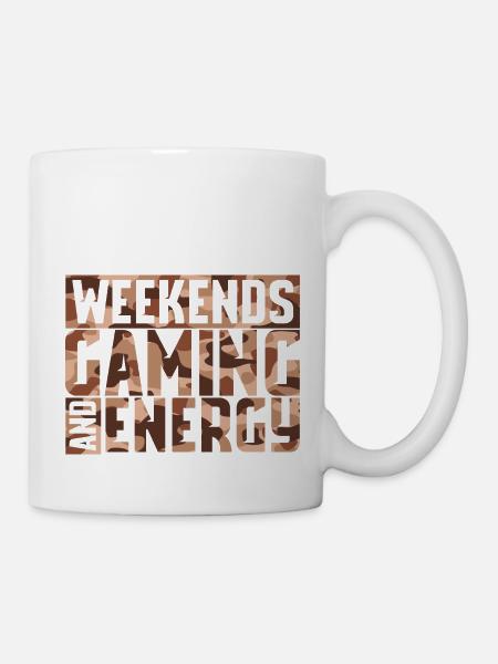 Weekend and Gaming - Tasse - Weiß