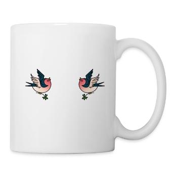 Swallow couple - Mug - white - Right