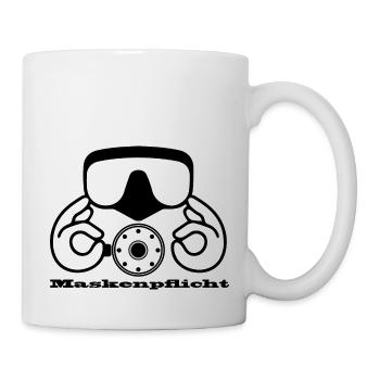 Maskenpflicht - Tasse - Weiß - Rechts