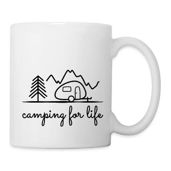 Camping for life - Camping holidays - Caravans - Mug - white - Right
