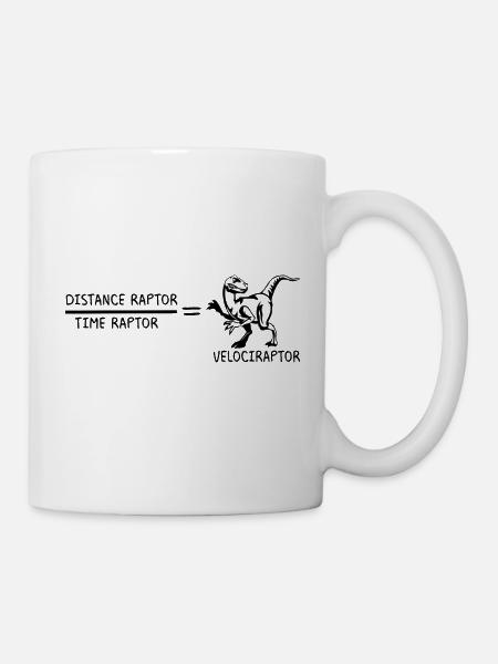 Velociraptor Geschenk Lehrerin Schule Professor - Tasse - Weiß