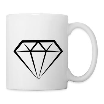 Diamond - Tasse - Weiß - Rechts