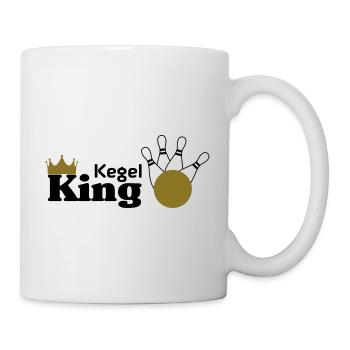 Kegel King - Tasse - Weiß - Rechts