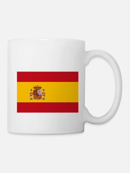 Spanische Flagge - Tasse - Weiß