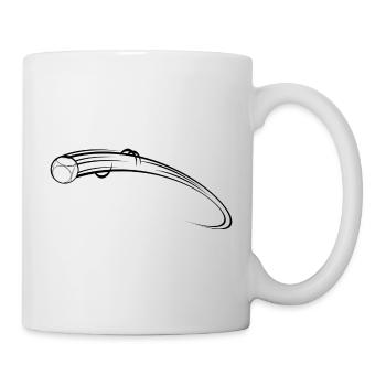 Boule boule avec queue - Mug blanc - blanc - Droite