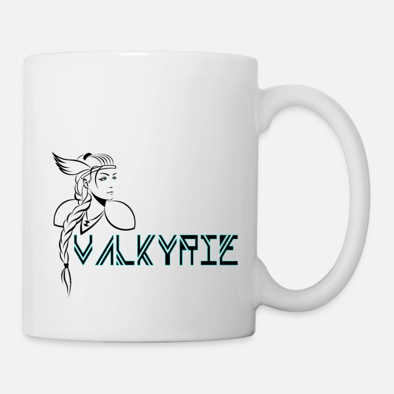 VALKYRIE blau - Tasse - Weiß