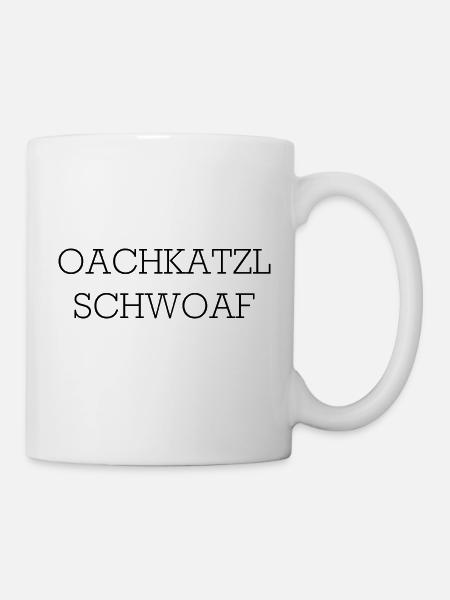 Oachkatzlschwoaf (Eichhörnchenschweif) - Tasse - Weiß