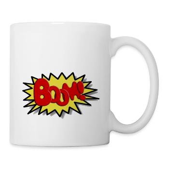 Boom Comicstyle Comic Figure Lichtenstein Pop Art - Mug - white - Right