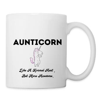 aunticorn like a normal aunt but more awesome - Mug - white - Right