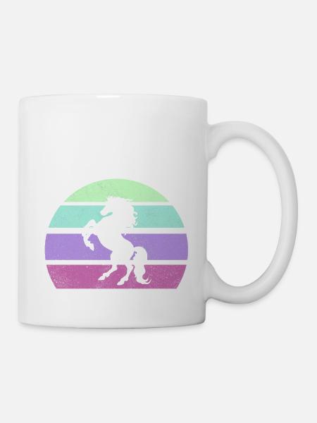 Horse Retro - Mug - white
