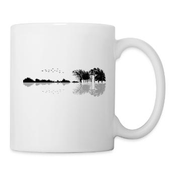 Gitarre Natur - Tasse - Weiß - Rechts