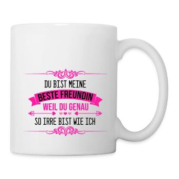 Beste Freundin - Tasse - Weiß - Rechts