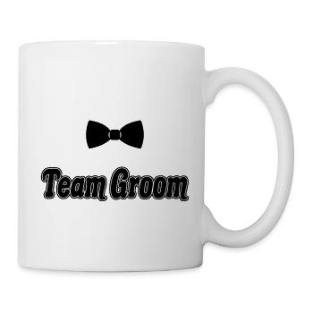 Team Groom Future Husband Bachelor Party Gift - Mug - white - Right