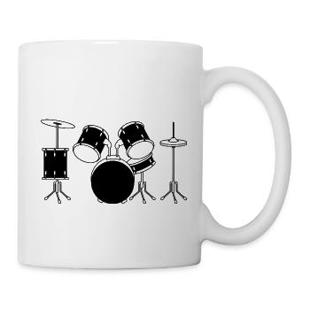 Drum Set - Tasse - Weiß - Rechts