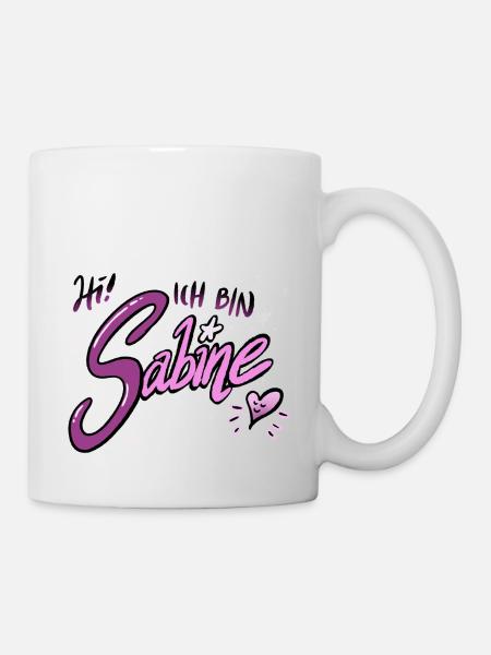 Sabine - Tasse - Weiß