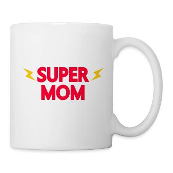 SUPER MAMAN MAMAN CADEAU DE LA FÊTE DE LA FEMME HÉROÏNE - Mug blanc - blanc - Droite
