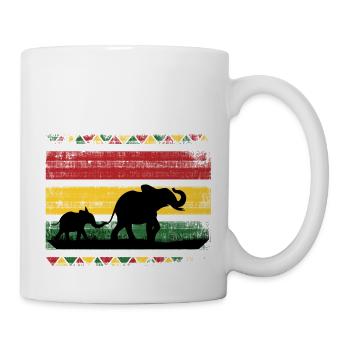 Africa Safari Animals Africa Elephant Holiday Nature - Mug - white - Right