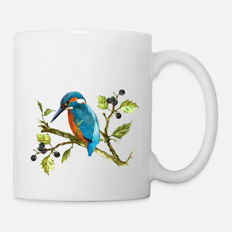 Oiseau coloré - Mug blanc - blanc