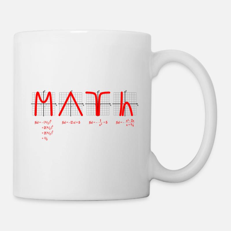 Math with Functions red - Tasse - Weiß