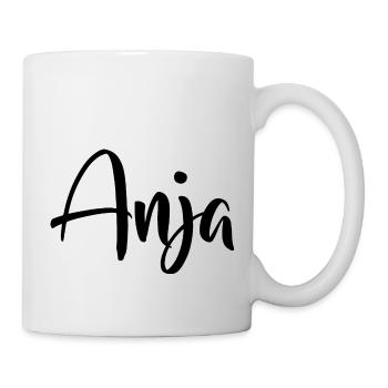 Name - Anja - Tasse - Weiß - Rechts