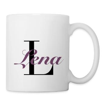 Name - Lena - Tasse - Weiß - Rechts