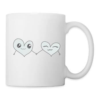 Herzen Liebespaar Herz - Tasse - Weiß - Rechts