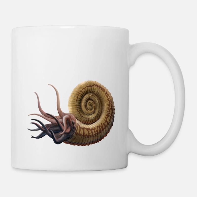 Ammoniten - Tasse - Weiß