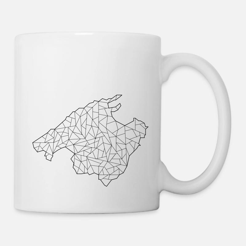 Mallorca Carte Origami - Mug blanc - blanc