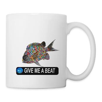 GIVE ME A BEAT FISH! - Mug - white - Right