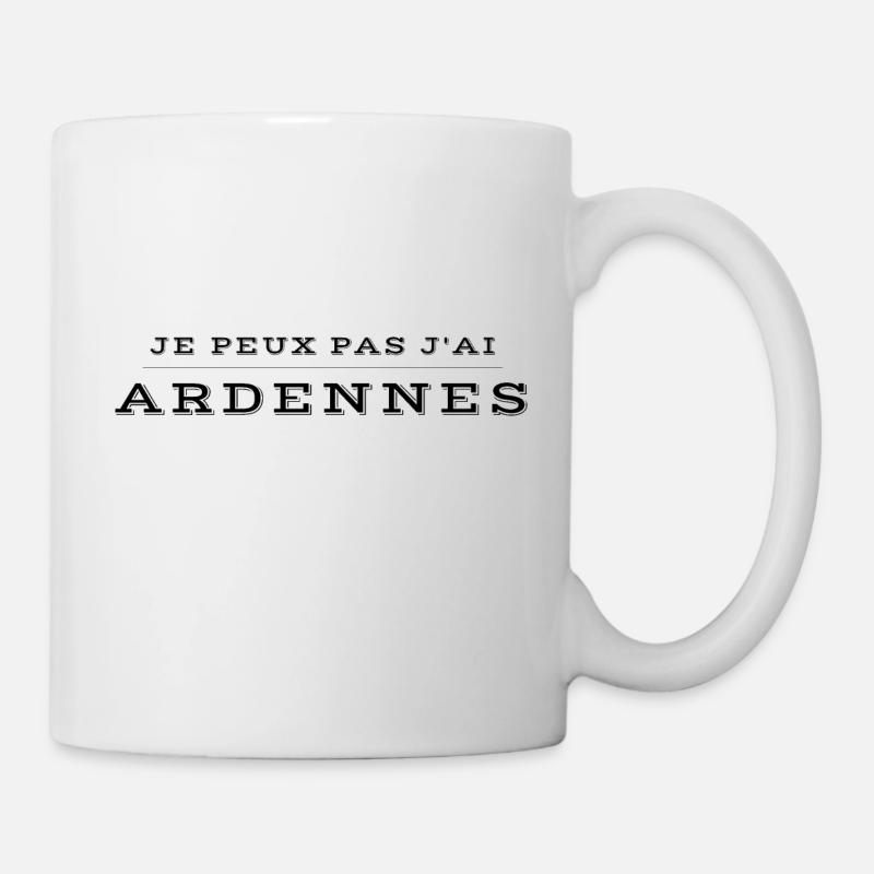 Je peux pas j'ai Ardennes - Mug blanc - blanc
