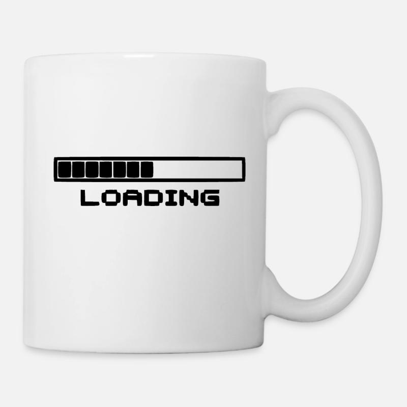 Loading bar black - Mug - white