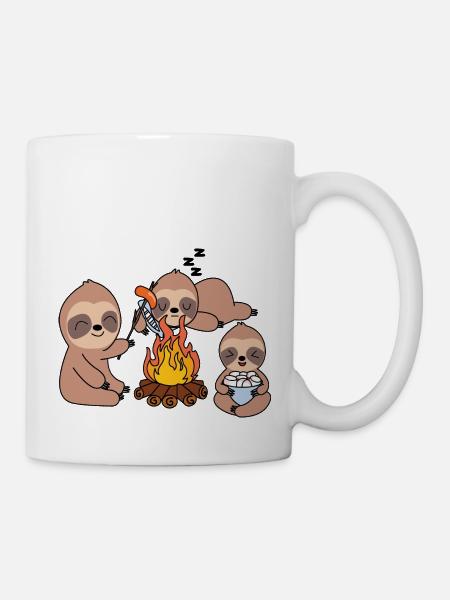 Campfire Sloth - Mug - white